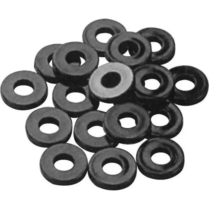 Pearl Black Nylon Tension Rod Washers 12 Pack
