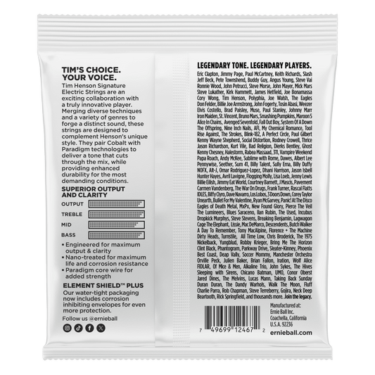 Ernie Ball Tim Henson Signature Electric Guitar Strings, .0095-.046