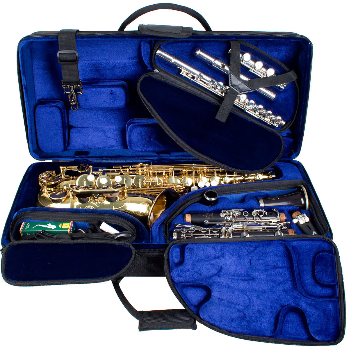 PROTEC Alto Saxophone/Clarinet/Flute Combination Case