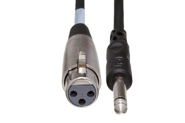Hosa Unbalanced Interconnect XLR3F to 1/4 in TS