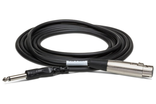 Hosa Unbalanced Interconnect XLR3F to 1/4 in TS