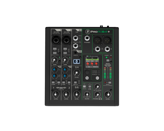 Mackie ProFX6v3+ 6-channel Mixer with Effects and USB