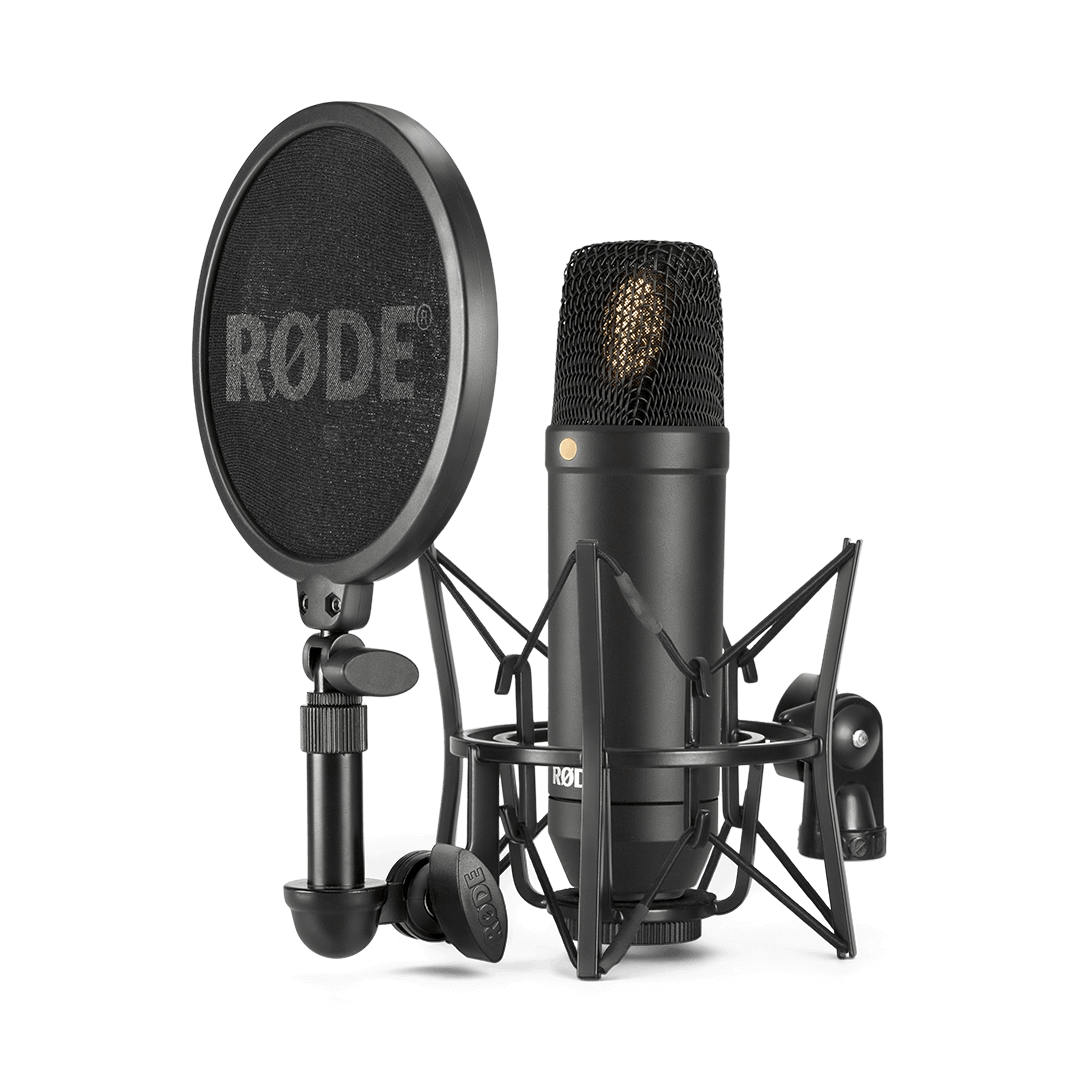 Rode NT1 Signature Series Condenser Microphone with SM6 Shockmount and Pop Filter