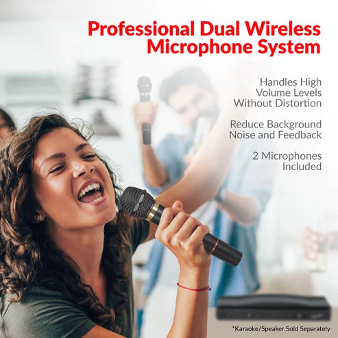 Super Sonic Professional Dual Wireless Microphone System