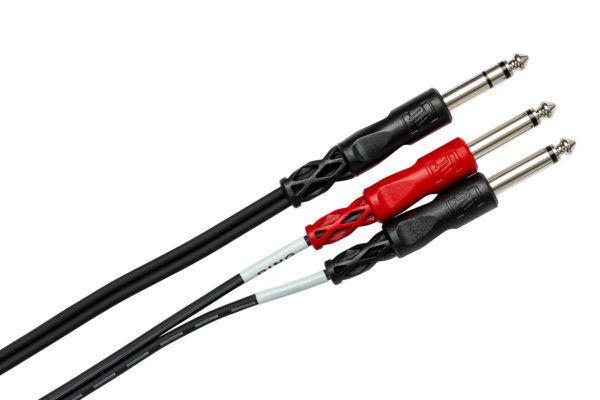 Hosa Y Cable 1/4 in TRS to Dual 1/4 in TRS