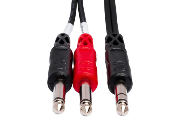 HOSA Insert Cable 1/4 in TRS to Dual 1/4 in TS