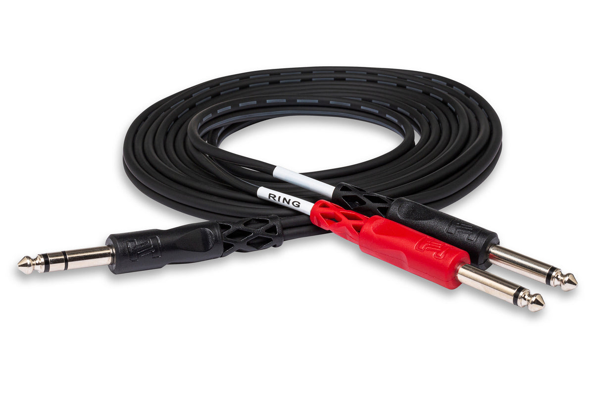 Hosa Y Cable 1/4 in TRS to Dual 1/4 in TRS