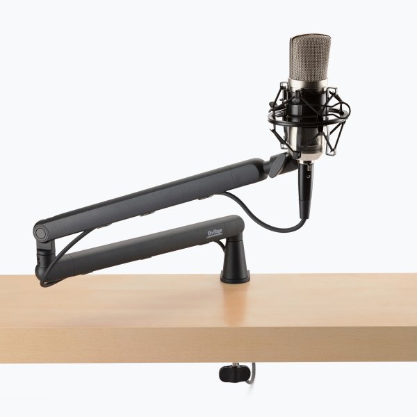 On Stage Low-Profile Broadcast Boom Arm