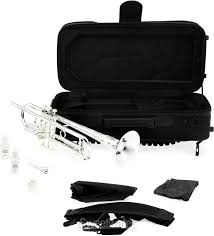 S.E. Shires TRQ10RS Q Series Professional Bb Trumpet - Reverse Leadpipe Silver Plated