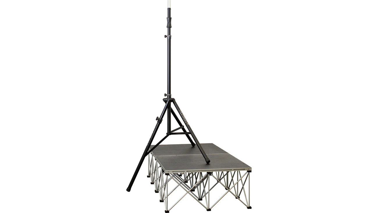 Ultimate Support TS-110BL Extra-Tall Lift-Assist Speaker Stand (Single) - With Level Leg