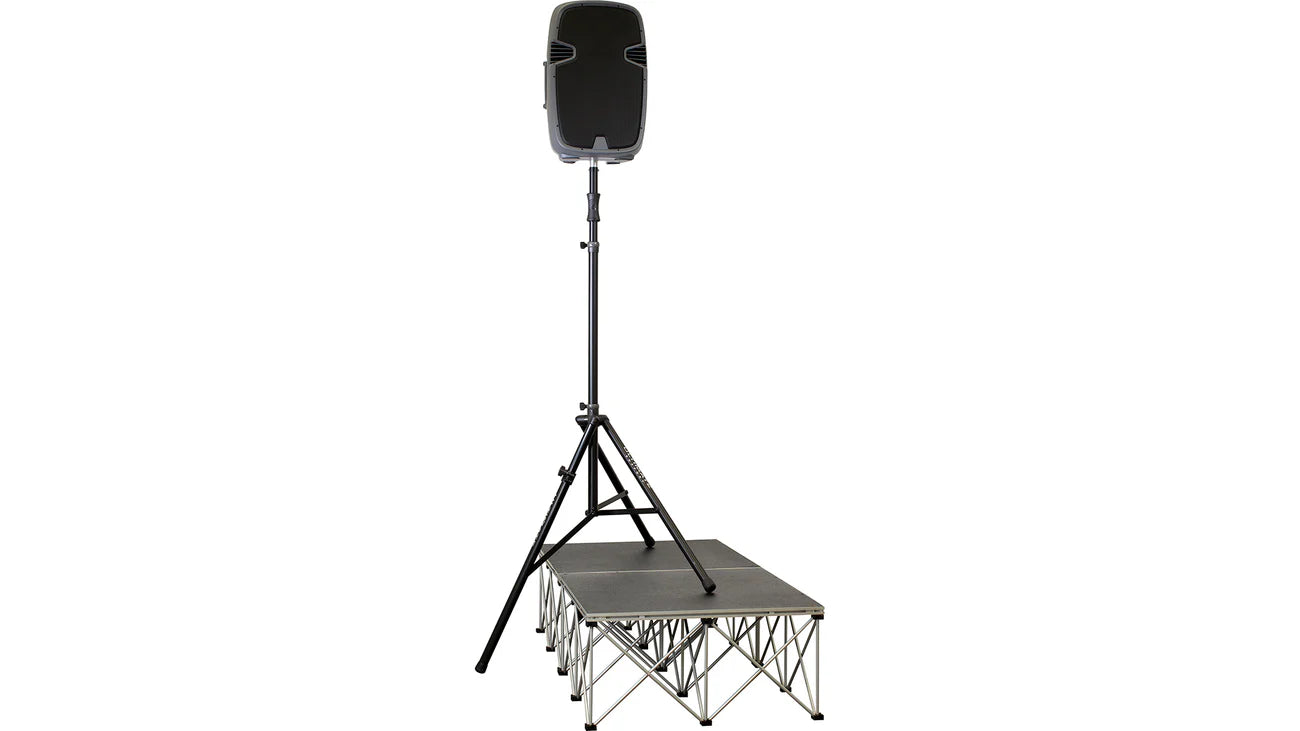 Ultimate Support TS-110BL Extra-Tall Lift-Assist Speaker Stand (Single) - With Level Leg
