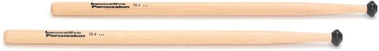 INNOVATIVE PERCUSSION TS-3 Field Series Hickory Shaft Multi-Tom Drumsticks - Diamond Nylon Tip