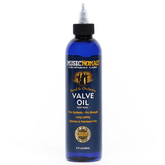 MusicNomad Synthetic Valve Oil Refill Bottle - 8 oz.