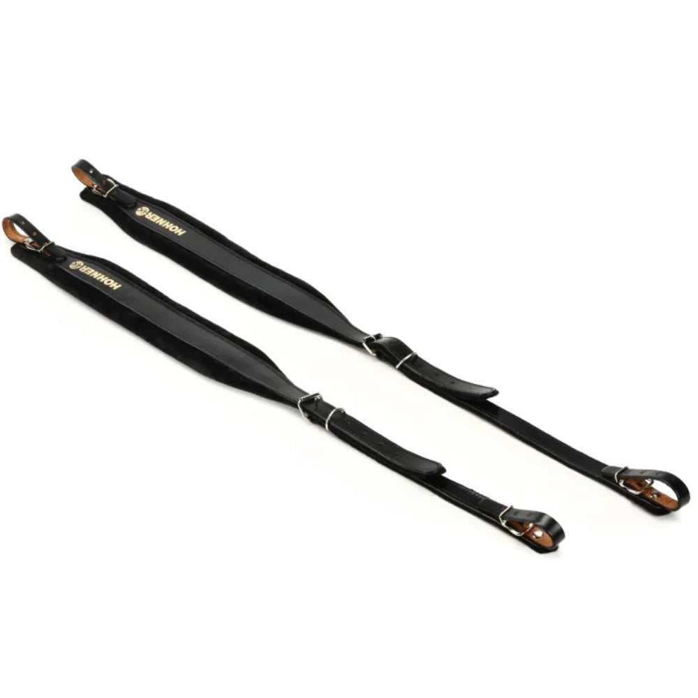 Hohner ACC4 Adjustable Black Leather Accordion Strap