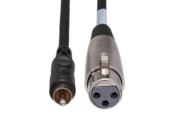Hosa Unbalanced Interconnect XLR3F to RCA