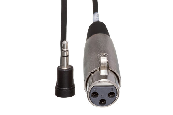 Hosa Camcorder Cable XLR3F to Right-angle 3.5 mm TRS