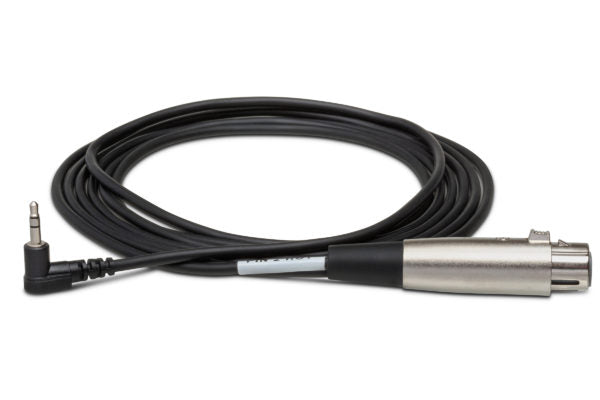 Hosa Camcorder Cable XLR3F to Right-angle 3.5 mm TRS