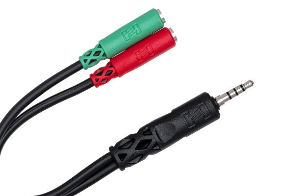 HOSA Insert Cable, 1/4 in TRS to Dual 1/4 in TS