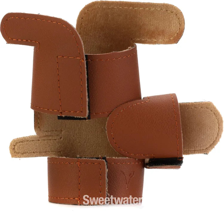 Protec VL226SP 6-point Trumpet Valve Guard  Vegan Leather, Cocoa