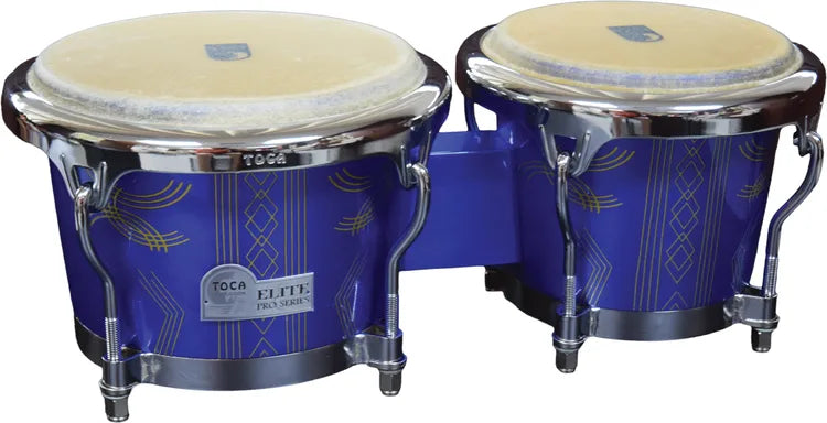 Toca Percussion Elite Pro Bongos  Blue Impala