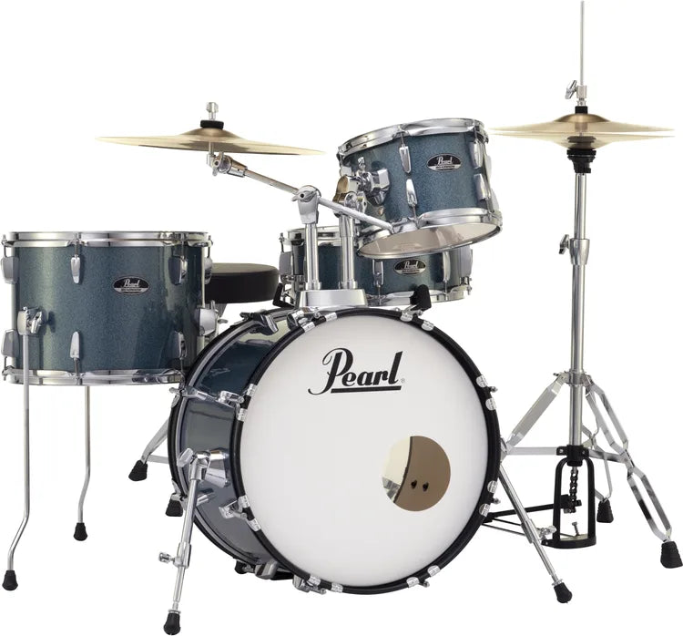 Pearl Roadshow RS584C/C 4-piece Complete Drum Set with Cymbals - Aqua Blue Glitter
