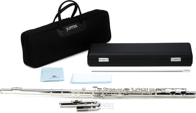 Jupiter Jupiter JAF1000X Intermediate Alto Flute with Offset G Key System, Curved and Straight Headjoints