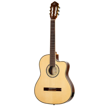 Ortega Family Series Pro Full Size Guitar Solid Spruce/ Mahogany Natural - RCE145NT