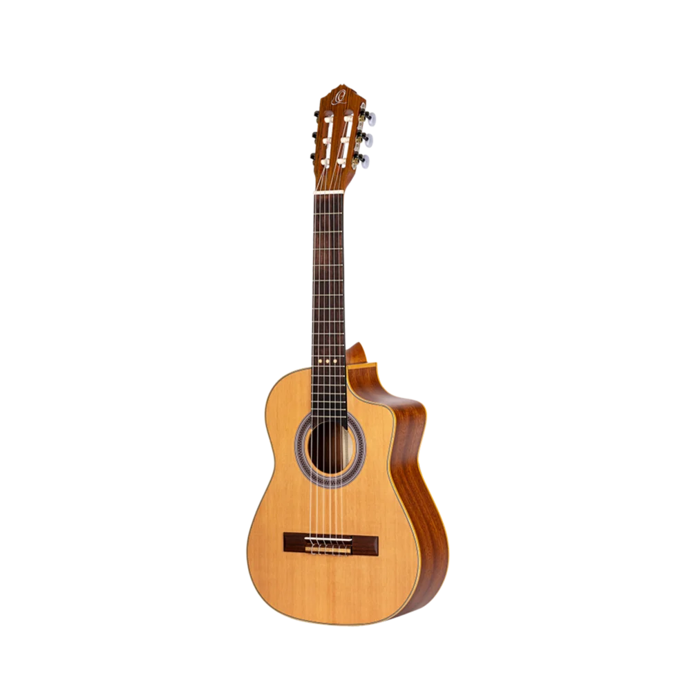 Ortega Requinto Series Requinto Size Guitar Cedar/ Sapele Natural - RQC25