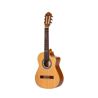 Ortega Requinto Series Requinto Size Guitar Cedar/ Sapele Natural - RQC25