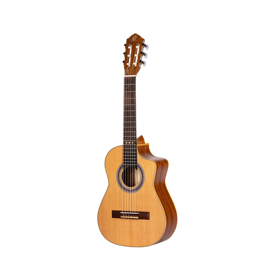 Ortega Requinto Series Requinto Size Guitar Cedar/ Sapele Natural - RQC25