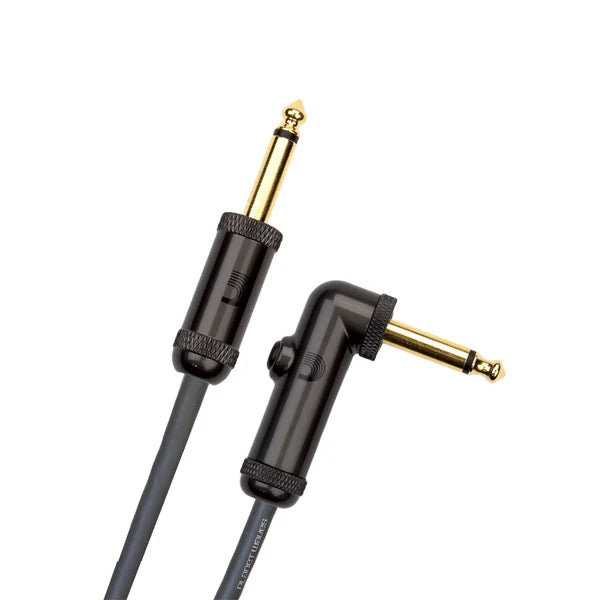 D'Addario PW-AGRA Circuit Breaker Straight to Right Angle Instrument Cable