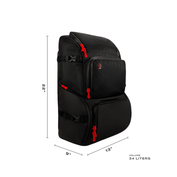D'Addario Backline Gear Transport Pack Musician's Accessories Backpack