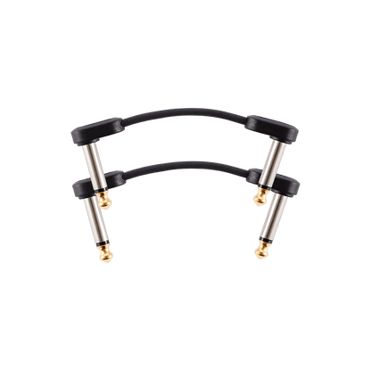 D'Addario Right Angle to Right Angle Flat Patch Cable (Twin-pack)