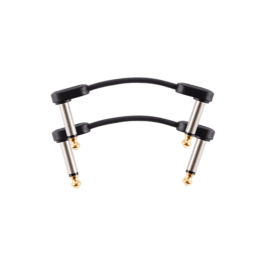 D'Addario Right Angle to Right Angle Flat Patch Cable (Twin-pack)