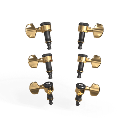 D'Addario Auto-Trim Locking Tuning Machines - 6 In-line
