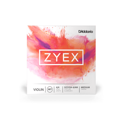 D'Addario DZ310A Zyex Violin String Set - 4/4 Size with Aluminum