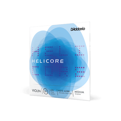 D'Addario H310 4/4M Helicore Violin String Set - 4/4 Size - Medium Tension