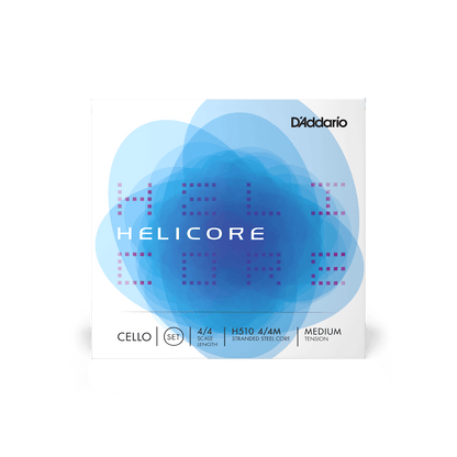 D'Addario H510 Helicore Cello String Set - 4/4 Size Medium Tension