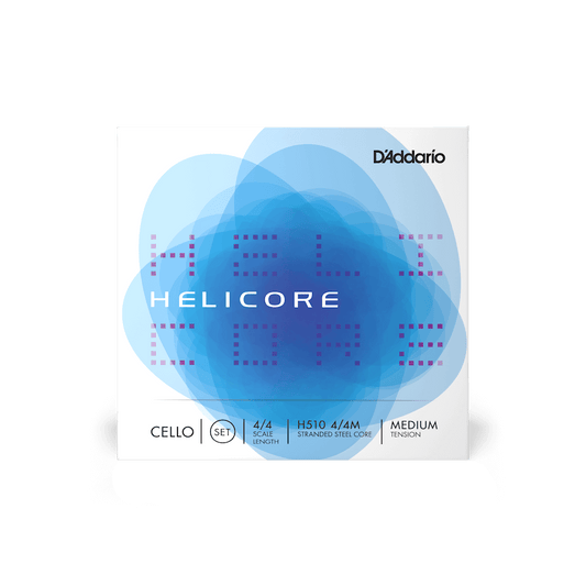 D'Addario H510 Helicore Cello String Set - 4/4 Size Medium Tension