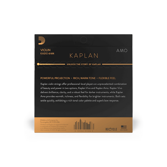 D'Addario KA310 Kaplan Amo Violin String Set - 4/4 Scale
