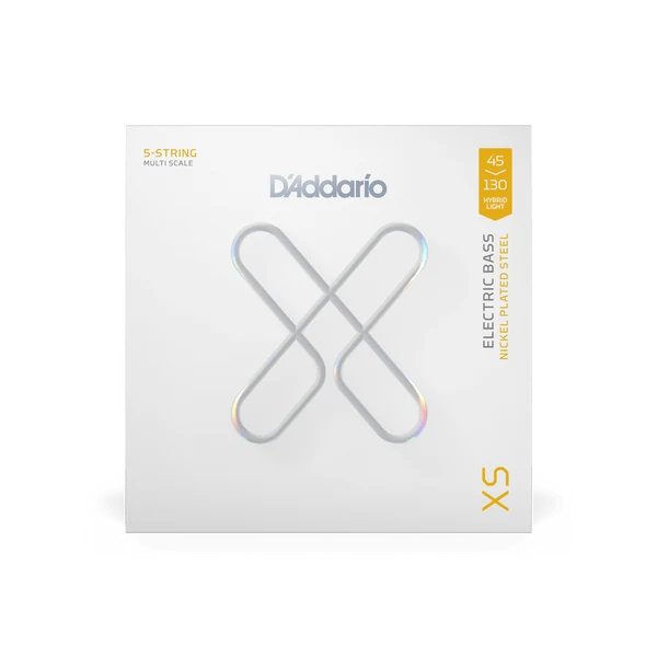 D'Addario  XS Nickel 5-string Electric Bass Guitar Strings - 45-100