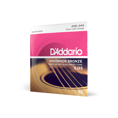 D'Addario Phosphor Bronze Acoustic Guitar Strings