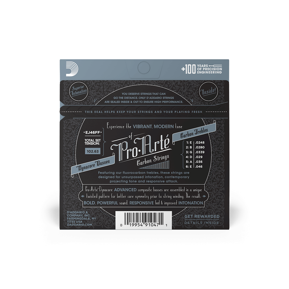D'Addarío EJ46FF Hard Tension - Carbon Classical Guitar Strings