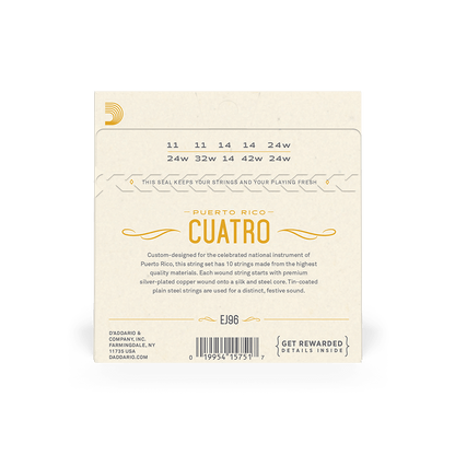 D'Addarío EJ96 Puerto Rican Cuatro