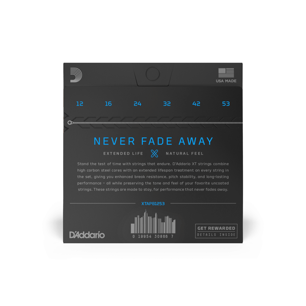 D'Addario XT Phosphor Bronze Coated Acoustic Guitar Strings