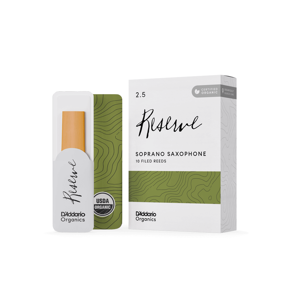 Organic Reserve Soprano Saxophone Reeds - Individually-Sealed, 10-Pack