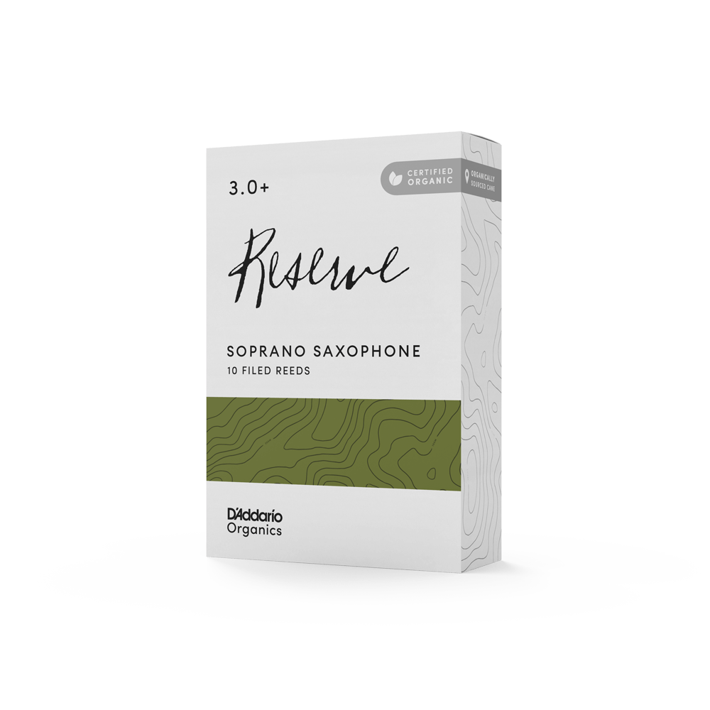 Organic Reserve Soprano Saxophone Reeds - Individually-Sealed, 10-Pack