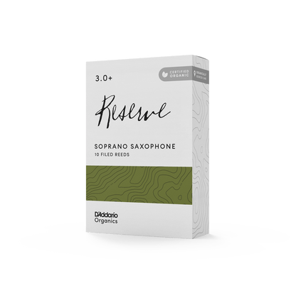 Organic Reserve Soprano Saxophone Reeds - Individually-Sealed, 10-Pack