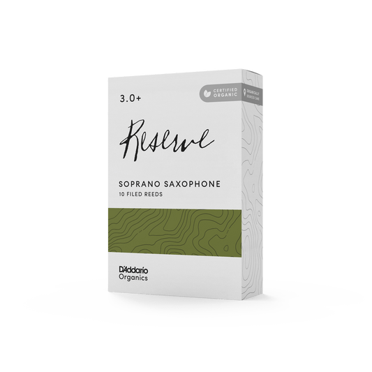 Organic Reserve Soprano Saxophone Reeds - Individually-Sealed, 10-Pack