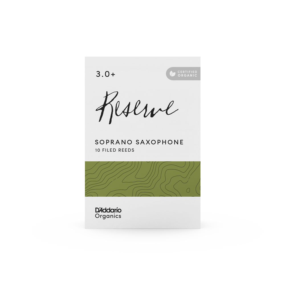 Organic Reserve Soprano Saxophone Reeds - Individually-Sealed, 10-Pack